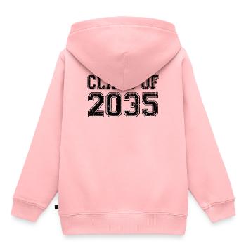 Klasse von 2035 - Kinder Premium Organic Hoodie - Rosa - Hinten - AI Model Kid Female (0cm)