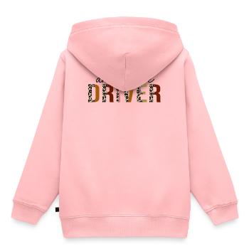 Krankenwagenfahrer-Leoparden-Druck lustig - Kinder Premium Organic Hoodie - Rosa - Hinten - AI Model Kid Female (0cm)