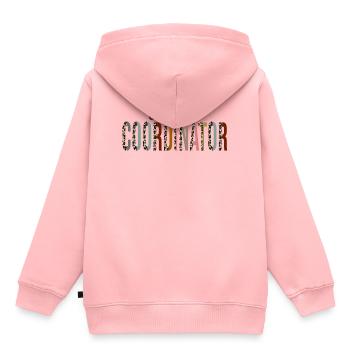 Chaos Coordinator Leopard Print Funny - Kids Premium Organic Hoodie - rose - Back - AI Model Kid Female (0cm)
