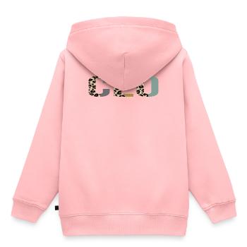 PDG - Sweat Premium à capuche enfant bio - rose - Dos - AI Model Kid Female (0cm)