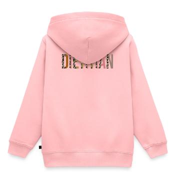 Diététicien - Sweat Premium à capuche enfant bio - rose - Dos - AI Model Kid Female (0cm)
