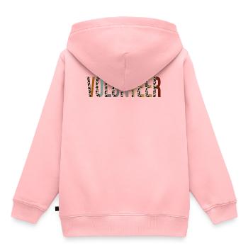 Volontaire - Sweat Premium à capuche enfant bio - rose - Dos - AI Model Kid Female (0cm)