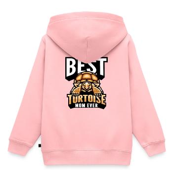 Tortoise - Kids Premium Organic Hoodie - rose - Back - AI Model Kid Female (0cm)