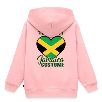 Jamaika Kostüm Jamaica - Kinder Premium Organic Hoodie - Rosa - Hinten - AI Model Kid Female (0cm)