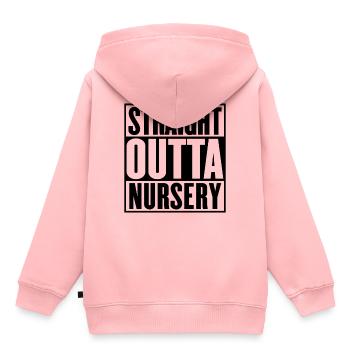 Straight Outta Nursery Graduation - Kids Premium Organic Hoodie - rose - Back - AI Model Kid Female (0cm)