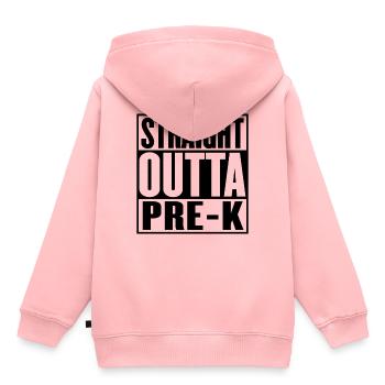 Straight Outta Pre Kindergarten Graduation - Kids Premium Organic Hoodie - rose - Back - AI Model Kid Female (0cm)