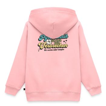 La pyrotechnie n’est pas un crime - Meme Spruch - Sweat Premium à capuche enfant bio - rose - Dos - AI Model Kid Female (0cm)
