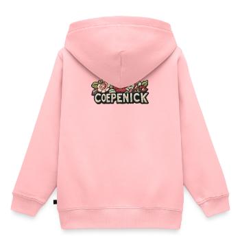 Berlin Köpenick Souvenir Cöpenick Floral Stickerei - Kinder Premium Organic Hoodie - Rosa - Hinten - AI Model Kid Female (0cm)