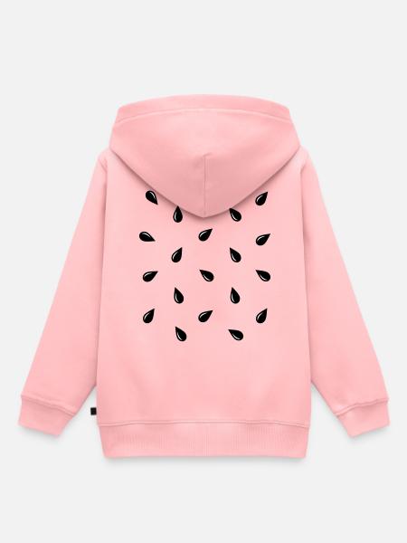 Meloen Kostuum Zaden Watermeloen Fruit Carnaval - Kinder Premium hoodie biologisch - roze