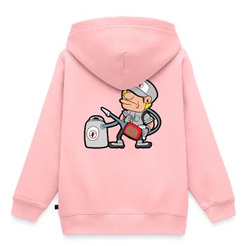 Antiparasitaire - Sweat Premium à capuche enfant bio - rose - Dos - AI Model Kid Female (0cm)