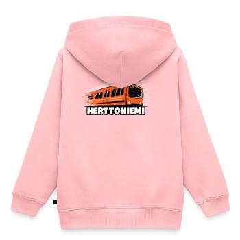 HERTTONIEMI METRO, HELSINKI Textiles et cadeaux - Sweat Premium à capuche enfant bio - rose - Dos - AI Model Kid Female (0cm)