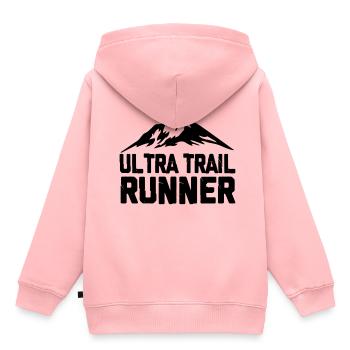 trail running - Kids Premium Organic Hoodie - rose - Back - AI Model Kid Female (0cm)