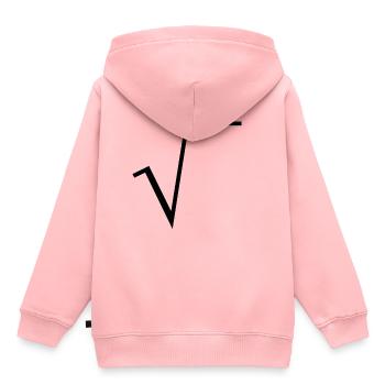 Wurzel, Mathematik - Kinder Premium Organic Hoodie - Rosa - Hinten - AI Model Kid Female (0cm)