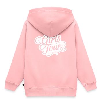 Tournée des filles - Sweat Premium à capuche enfant bio - rose - Dos - AI Model Kid Female (0cm)