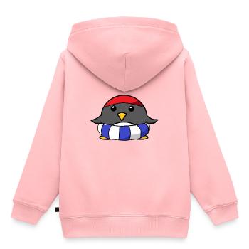 Bonnet de natation Penguin Natation Sport Natation - Sweat Premium à capuche enfant bio - rose - Dos - AI Model Kid Female (0cm)