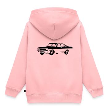 Diplomate V8 TYPE A 190PS Allemagne - Sweat Premium à capuche enfant bio - rose - Dos - AI Model Kid Female (0cm)