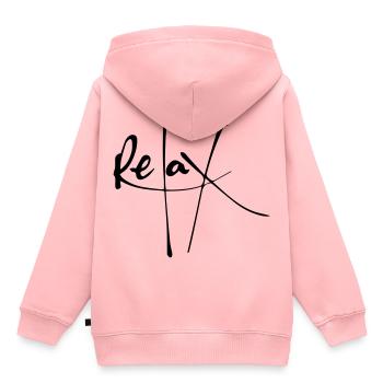 se détendre - Sweat Premium à capuche enfant bio - rose - Dos - AI Model Kid Female (0cm)