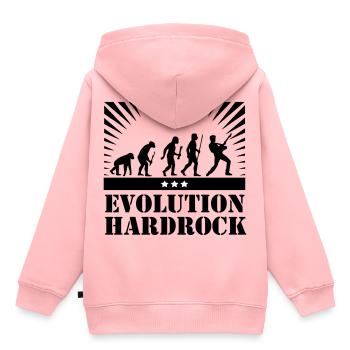 Evolution Hard Rock - Kids Premium Organic Hoodie - rose - Back - AI Model Kid Female (0cm)