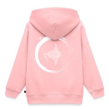 skate - Kids Premium Organic Hoodie - rose - Back - AI Model Kid Female (0cm)
