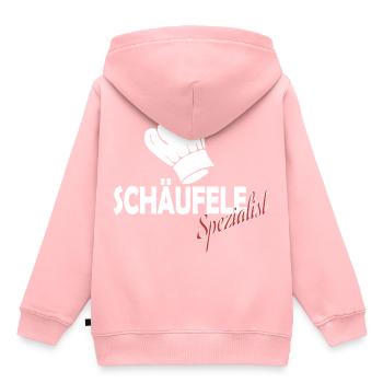 Schäufele - Kinder Premium Organic Hoodie - Rosa - Hinten - AI Model Kid Female (0cm)