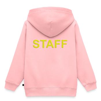 PERSONNEL jaune - Sweat Premium à capuche enfant bio - rose - Dos - AI Model Kid Female (0cm)
