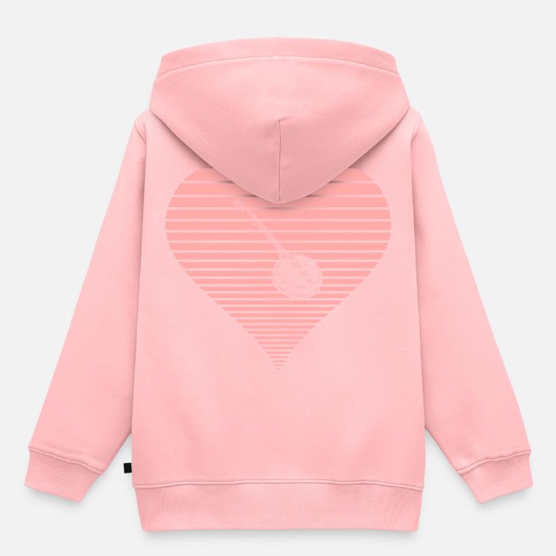 Banjo - Sweat Premium à capuche enfant bio - rose