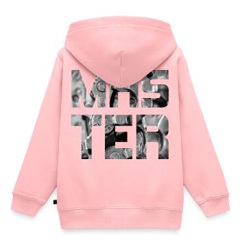 MASTER - Kinder Premium Organic Hoodie - Rosa - Hinten - AI Model Kid Female (0cm)