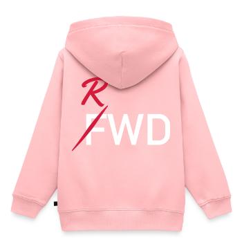 Dérive de la dérive de la propulsion arrière RWD - Sweat Premium à capuche enfant bio - rose - Dos - AI Model Kid Female (0cm)