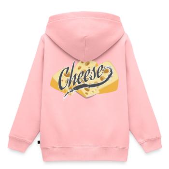 Käse - Kinder Premium Organic Hoodie - Rosa - Hinten - AI Model Kid Female (0cm)