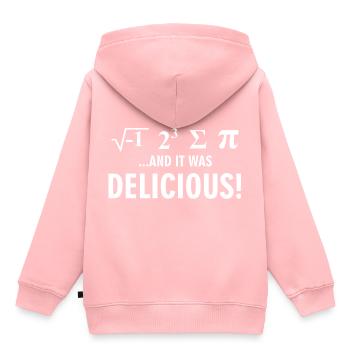 Mathématiques - Sweat Premium à capuche enfant bio - rose - Dos - AI Model Kid Female (0cm)
