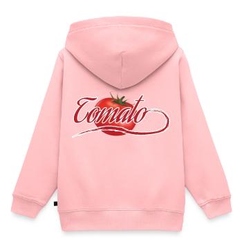 tomate - Sweat Premium à capuche enfant bio - rose - Dos - AI Model Kid Female (0cm)