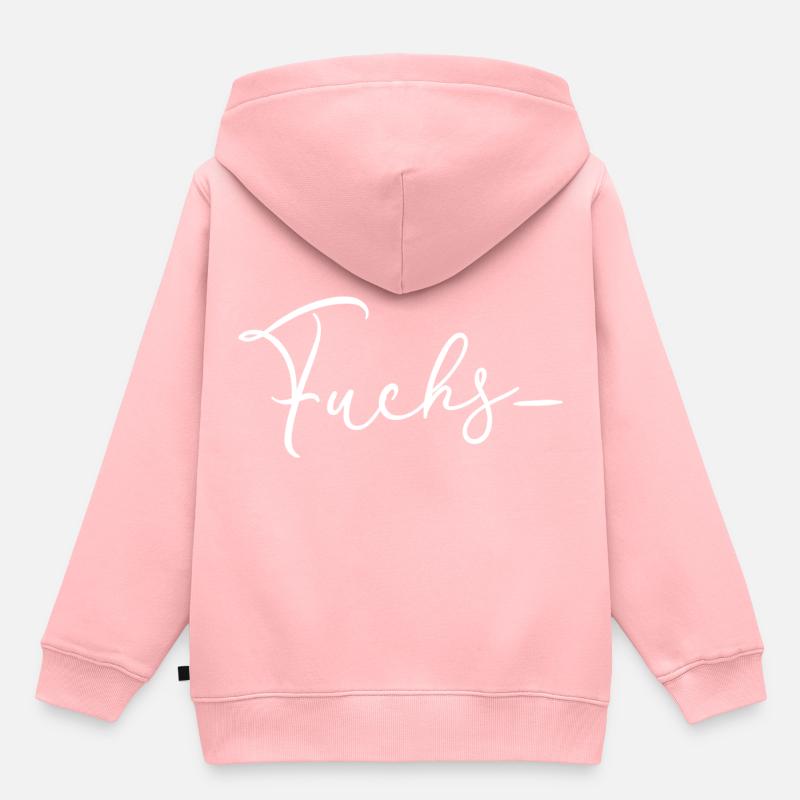 Fuchs - Kinder Premium Organic Hoodie - Rosa