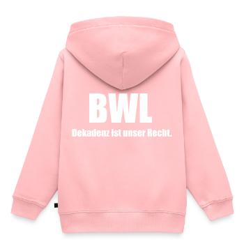Dekadenz BWL - Kinder Premium Organic Hoodie - Rosa - Hinten - AI Model Kid Female (0cm)