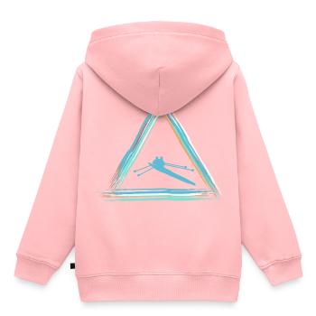 aviron - Sweat Premium à capuche enfant bio - rose - Dos - AI Model Kid Female (0cm)
