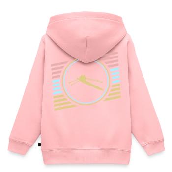 aviron - Sweat Premium à capuche enfant bio - rose - Dos - AI Model Kid Female (0cm)