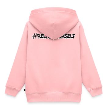 #relax yourself - Détends-toi - Sweat Premium à capuche enfant bio - rose - Dos - AI Model Kid Female (0cm)