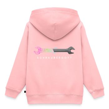 Schraubergott - Mechaniker - Geschenkidee - Kinder Premium Organic Hoodie - Rosa - Hinten - AI Model Kid Female (0cm)