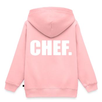 Chef Geschenk Bestseller selbstständig - Kinder Premium Organic Hoodie - Rosa - Hinten - AI Model Kid Female (0cm)