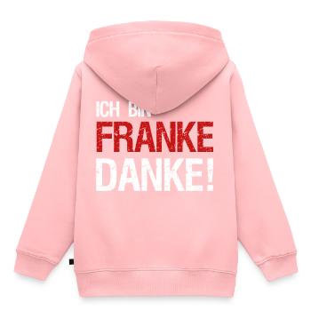 I'm Franke Thanks! Franken saying gift idea - Kids Premium Organic Hoodie - rose - Back - AI Model Kid Female (0cm)