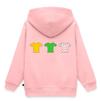 Tour Trikots - Kinder Premium Organic Hoodie - Rosa - Hinten - AI Model Kid Female (0cm)
