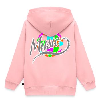 DJ - Kids Premium Organic Hoodie - rose - Back - AI Model Kid Female (0cm)