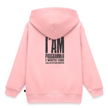 Programmierer - Kinder Premium Organic Hoodie - Rosa - Hinten - AI Model Kid Female (0cm)