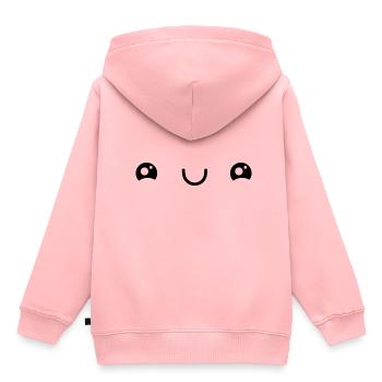 Kawaii - Sweat Premium à capuche enfant bio - rose - Dos - AI Model Kid Female (0cm)