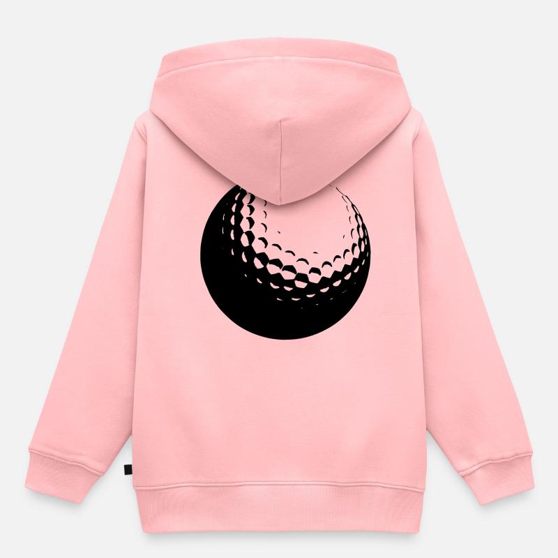 Balle de golf - Sweat Premium à capuche enfant bio - rose