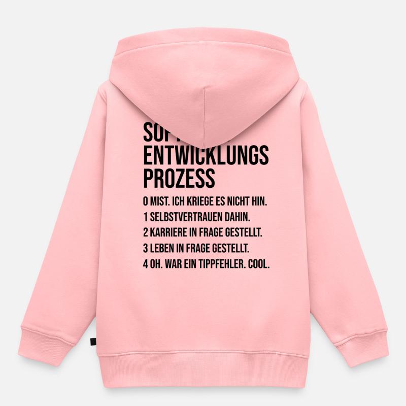 Nerd Geek Programmierer - Kinder Premium Organic Hoodie - Rosa