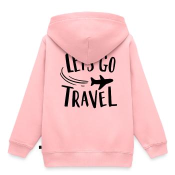 Voyage de voyage - Sweat Premium à capuche enfant bio - rose - Dos - AI Model Kid Female (0cm)