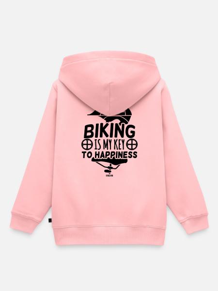 Cycling Cycling Helmet Cycling - Kids Premium Organic Hoodie - rose