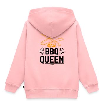 Mama grillen kochen Königin Geschenk - Kinder Premium Organic Hoodie - Rosa - Hinten - AI Model Kid Female (0cm)