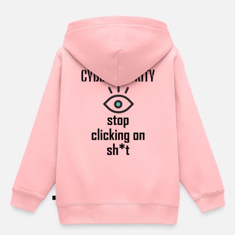 Cybersécurité - Informaticiens en sécurité des TI - Sweat Premium à capuche enfant bio - rose