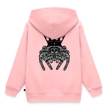 Polygon Spinne König Haustiere Spinnen Fantasy - Kinder Premium Organic Hoodie - Rosa - Hinten - AI Model Kid Female (0cm)